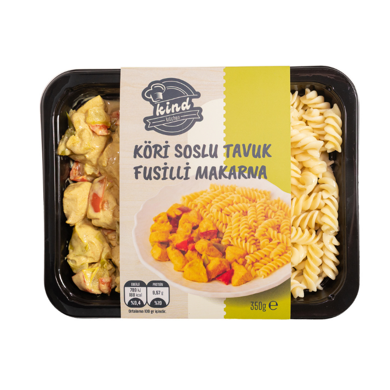 Köri Soslu Tavuk Fusilli Makarna